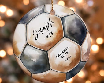 Personalize Soccer Ornament Custom Christmas Soccer Ornament Custom Sport Team Ornament Soccer Mom Gift Custom Soccer Keepsake  z256
