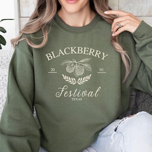 Personalized Blackberry Festival tShirt Comfort Colors, Matching Festival Shirt, Blackberry Lover Sweatshirt, Blackberry Social Club Shirt