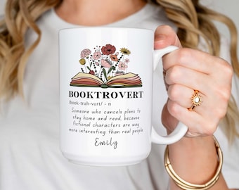 Personalized Book Club Mug Book Club Gift for Book Club Members Mug Book Club Gift for Her Custom Book Stack Coffee Mug Reader Gift 171