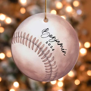 Personalize Baseball Ornament Custom Christmas Baseball Ornament Custom Sport Team Ornament Baseball Mom Gift Custom Baseball Keepsake  z254