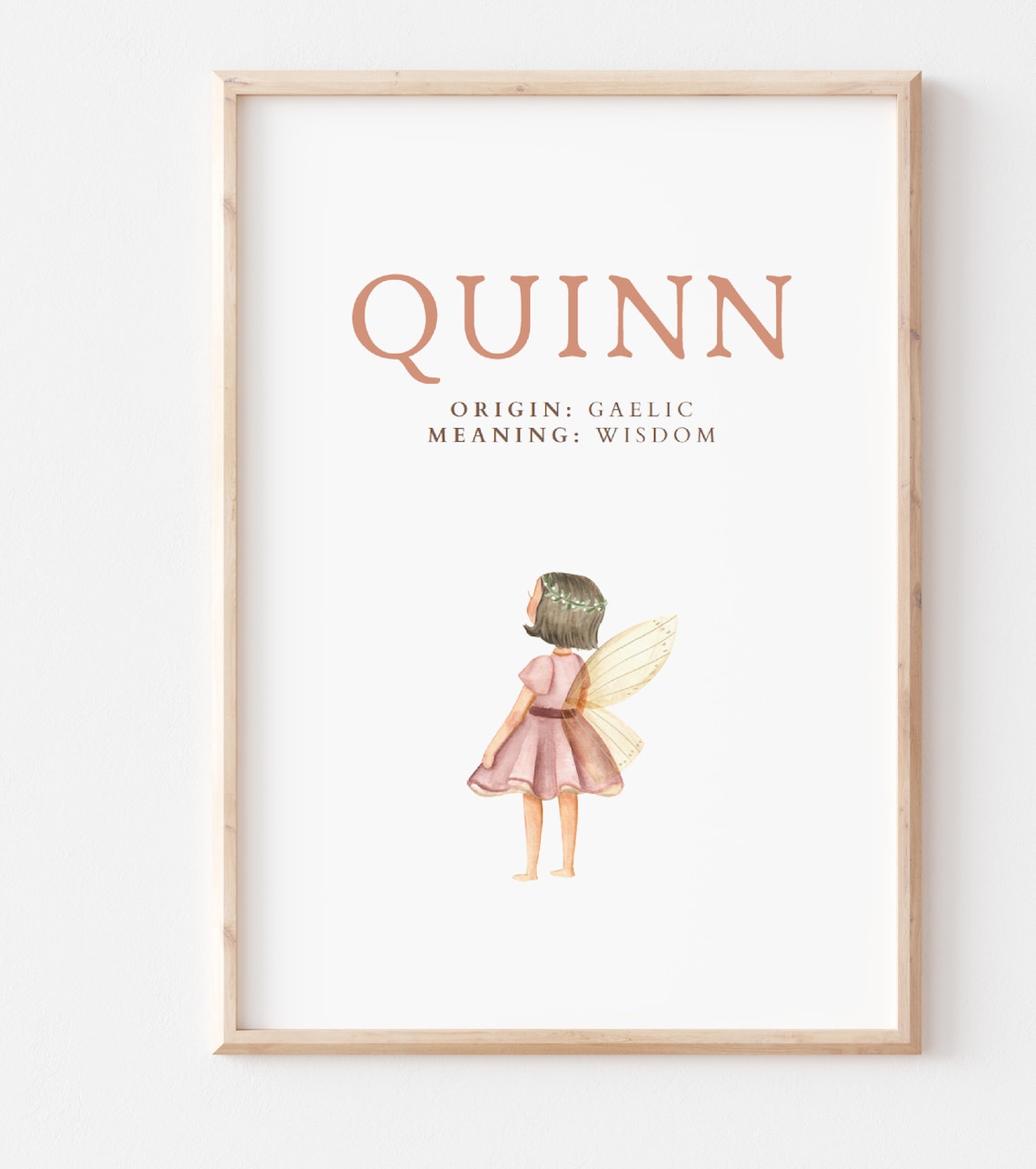 Quinn Name Art Poster Name Meaning Girl Gift (Download Now) Etsy
