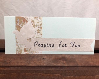 Praying for You Card | Thinking of You | Praying Greeting Card | Sympathy Card | Handmade Praying Card