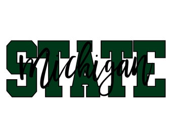 Michigan State Svg Etsy