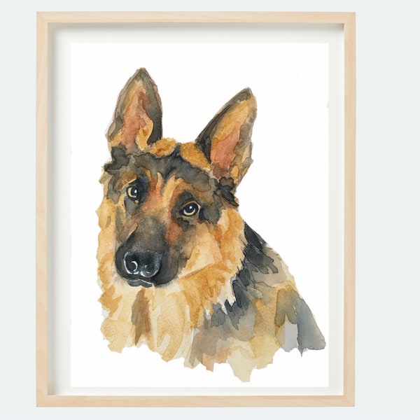 Hand Painted Watercolour Dog or Cat Portrait Painting,Commissioned Original custom Pet Portrait, Personalised birthday or Christmas Gift
