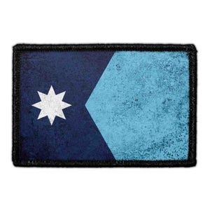 Minnesota State Flag - Color - Distressed - Removable Patch