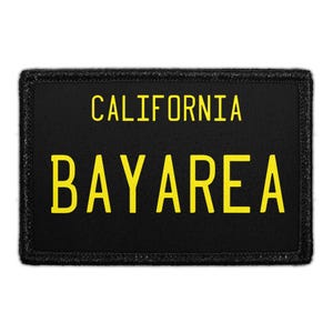 Bay Area - California License Plate - Removable Patch