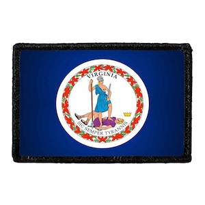 Virginia State Flag - Color - Removable Patch