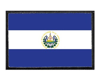 El Salvador Flag Personalized Crest Flag Name Embroidered Patch