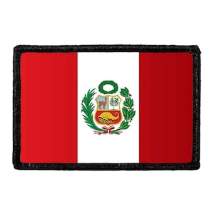 Peru Flag - Color - Removable Patch