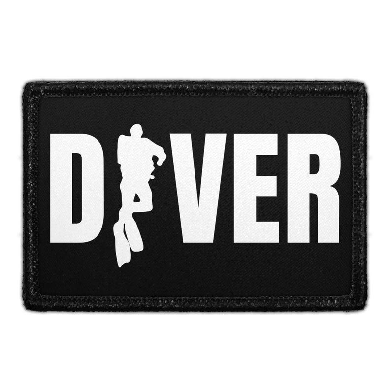 Diver - Removable Patch - Pull Patch - Removable Patches That Stick To Your Gear