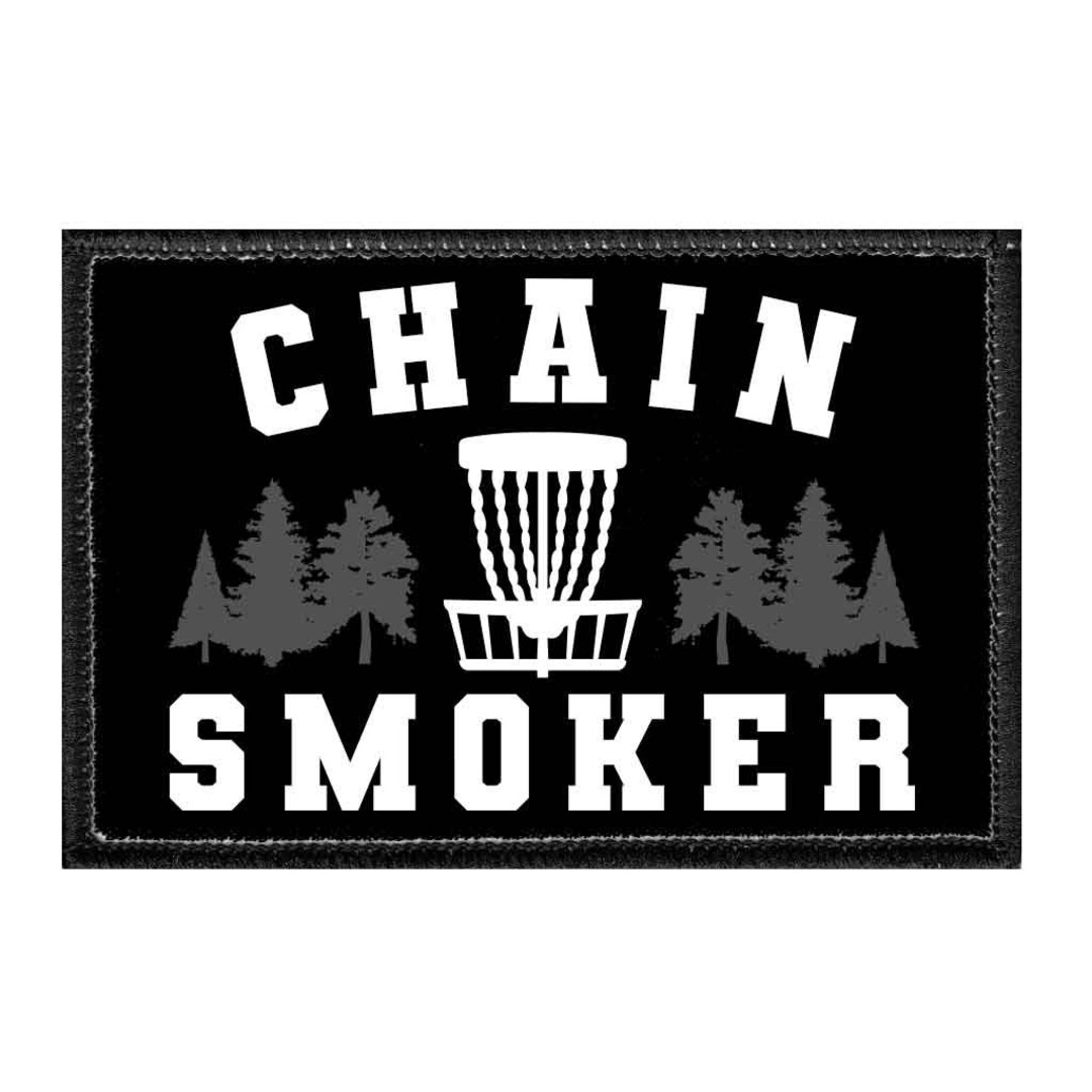 Chain Smoker Disc Golf Removable Patch Etsy