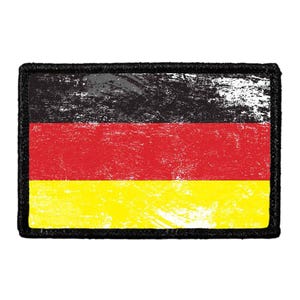 Germany Flag - Color - Distressed - Removable Patch