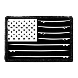 US Flag - Surfboards - Black and White - Removable Patch