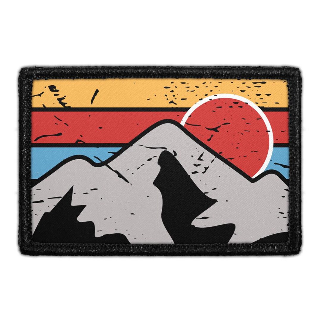 Gradient Patch Mountain Gradient - Removable Patch - Etsy