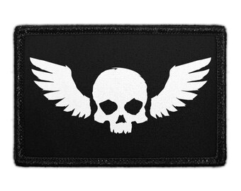 Winged Skull - Removable Patch