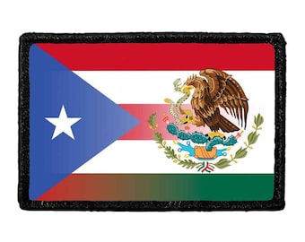 Mexirican Flag - Color - Removable Patch