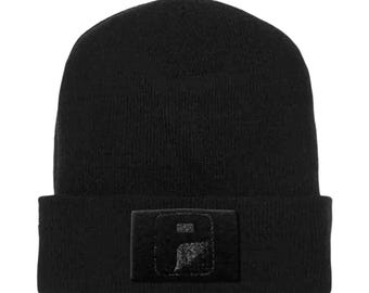 Premium Beanie: Flexfit by Pull Patch (Black)