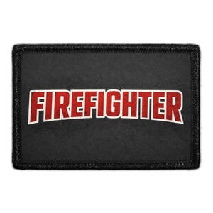 Firefighter  Meta Data - Crop Image Text - - Removable Patch - Pull Patch - Removable Patches For Authentic Flexfit and Snapback Hats