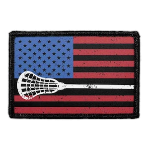 American Flag Lacrosse - Removable Patch