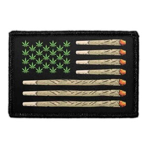 us flag marijuana - joints - removable patch
