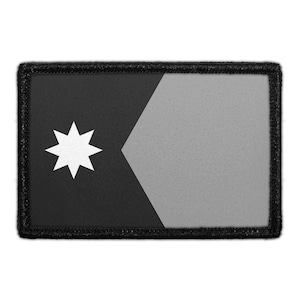 Minnesota State Flag - Black and White - Removable Patch