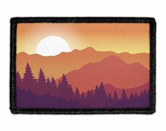 Smokey Mountain Sunset - Removable Patch