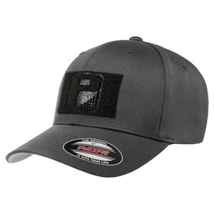 XL/XXL Premium Curved Bill Flexfit Hat by Pull Patch (Grey)