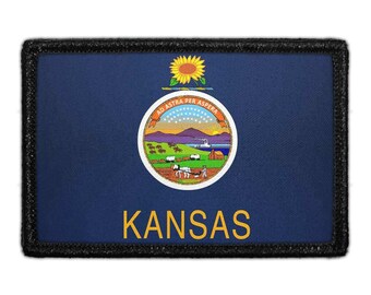Kansas State Flag - Color - Removable Patch