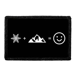 Snow + Mountain = Happy - Removable Patch