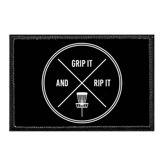 Grip It and Rip It Disc Golf Velcro Patch