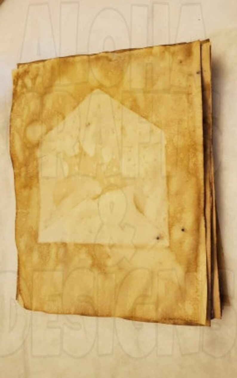 Plain COFFEE Dyed Paper Lot of 35 Plain Design 24lb plain paper
