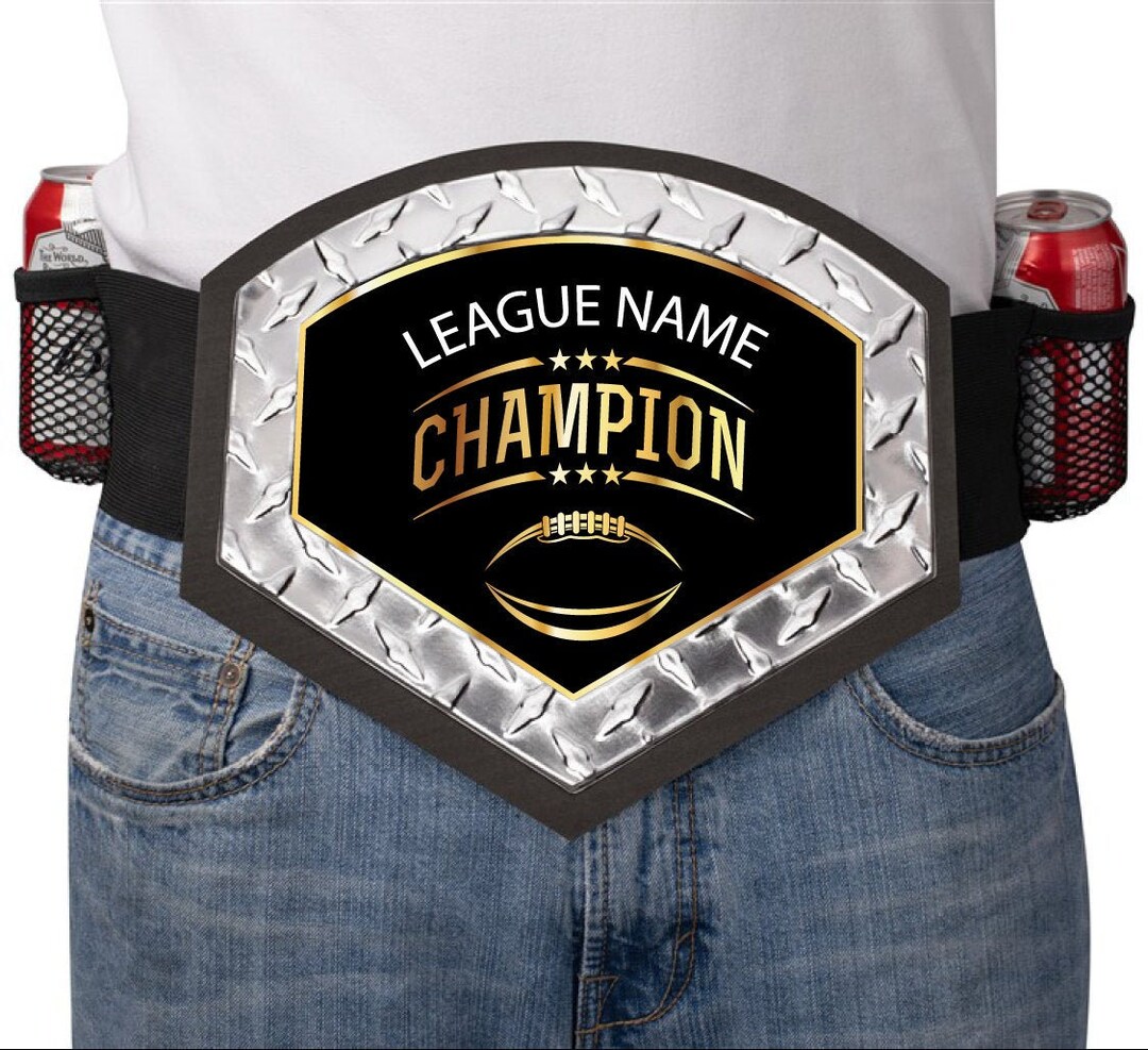 Championship Belt Fantasy Football Trophy Custom Championship Belt