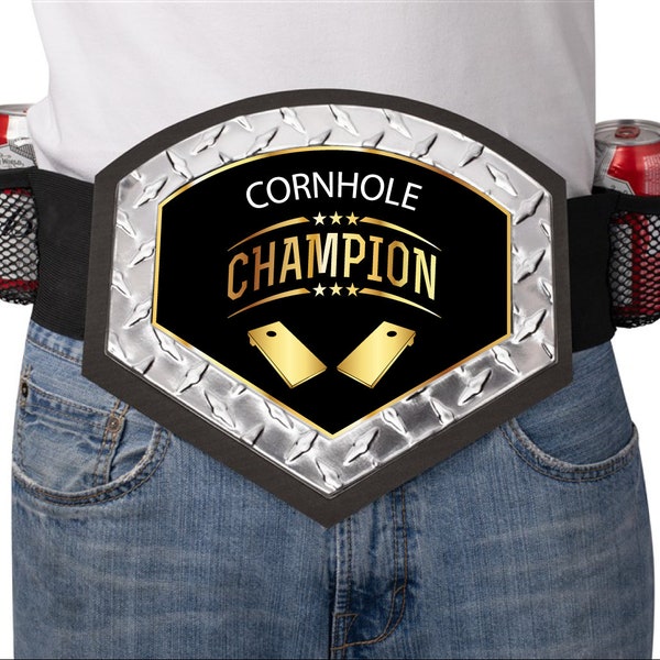 Custom Cornhole Championship Belt | Custom Cornhole Trophy | Cornhole Championship Trophy | Cornhole Championship Belt | Cornhole Belt