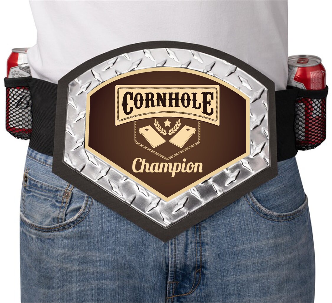 Custom Cornhole Championship Belt | Custom Cornhole Trophy