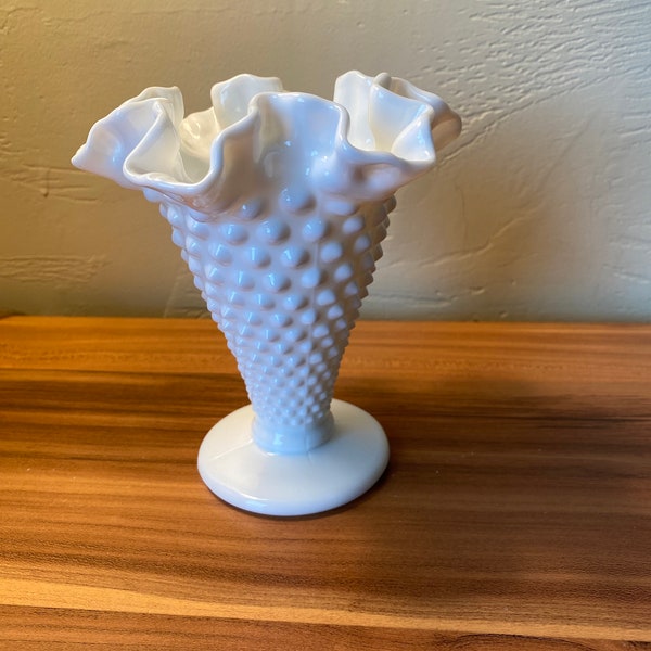 Rare Milk Glass Vase Etsy