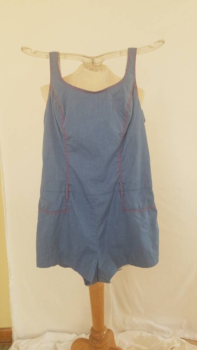 Vintage denim romper