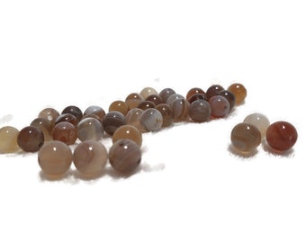 Tortoise Shell Colour Beads 6mm Czech Faceted Beads Tiger Striped Beads Matt Finish Beads Packs Of 100