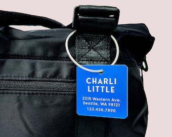 Personalized Luggage Tag Metal Engraved Travel Tag Bag Tag ID Tag Crew Tag Corporate Client Gifts Logo Tag Code Tag Mother's Day Gift R1
