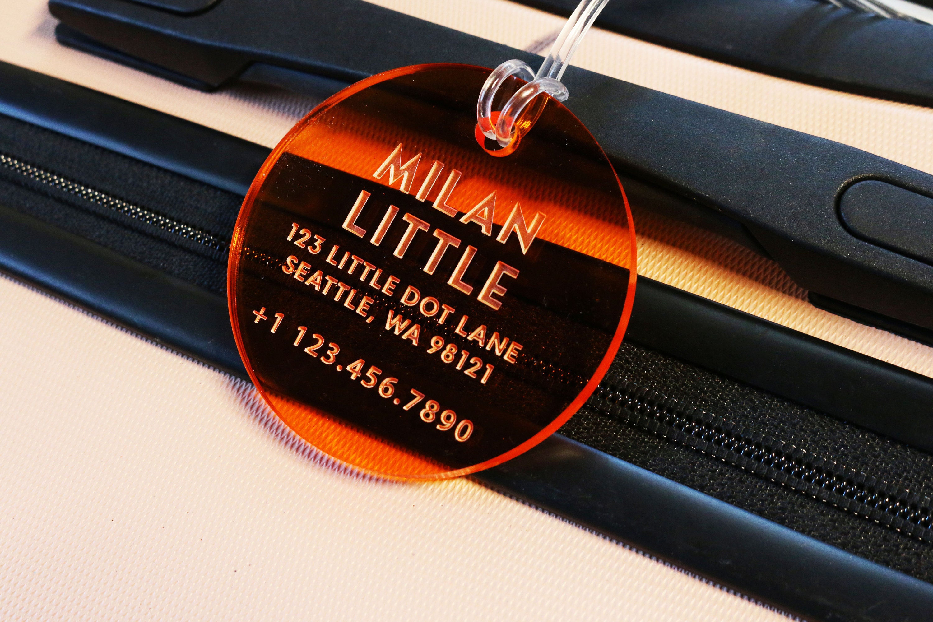 Personalized Luggage Tag Engraved Tag Valentine's Day Gift Travel Gift Bag ID Custom Images Logos Plane Backpack Tag School Client Gift A5