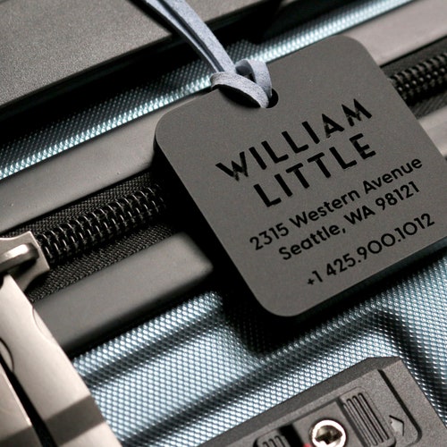 Luggage Tags Personalized Custom Luggage Tags Mother's Day Gift Anniversary Wedding Bridesmaid Engraved Travel Bag Corporate Gift for him A1