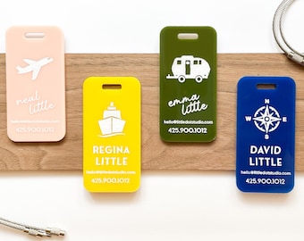 Luggage Tags  Luggage Tag Personalized Bag Baby Tag Wedding Bridesmaid Holiday Engraved Durable Travel Gift Bag Tag Favor Christmas Gift N2