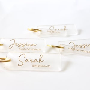 Brautjungfer Schlüsselanhänger Hochzeit Party Geschenk Acryl Schlüsselanhänger Brautjungfer Vorschlag Trauzeugin Geschenk Brautjungfer Geschenk Brautjungfer Box Geschenk W1 W2
