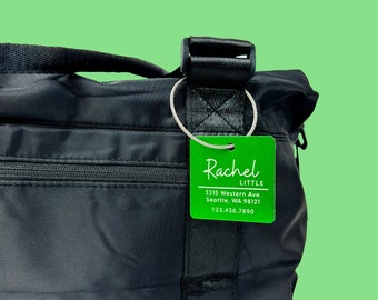 Personalized Luggage Tag Metal Engraved Travel Tag Bag Tag ID Tag