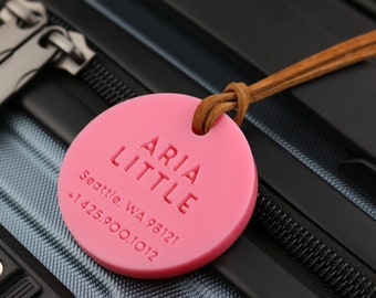 Personalized Luggage Tag Engraved Tag Travel Gift Bag ID Custom Images Logos Plane Backpack Tag School Client Gift Valentines Gift A5