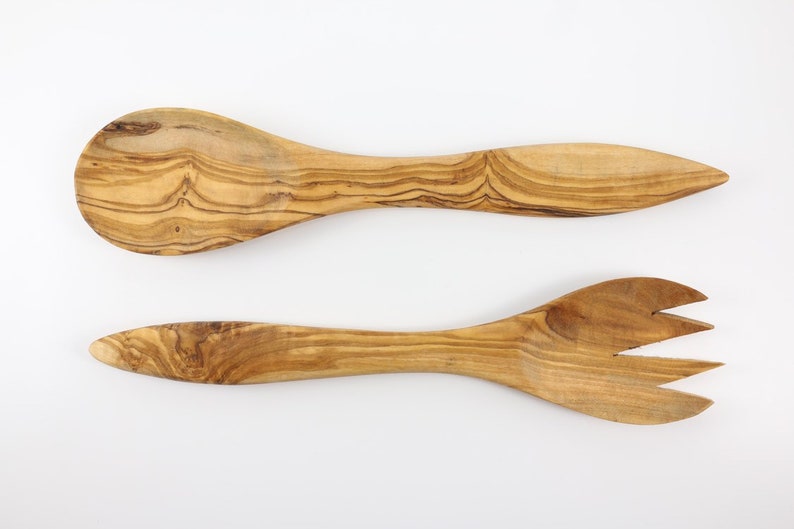 Olive Wood Salad Tongs Italian Olive Wood Mothers Day Etsy