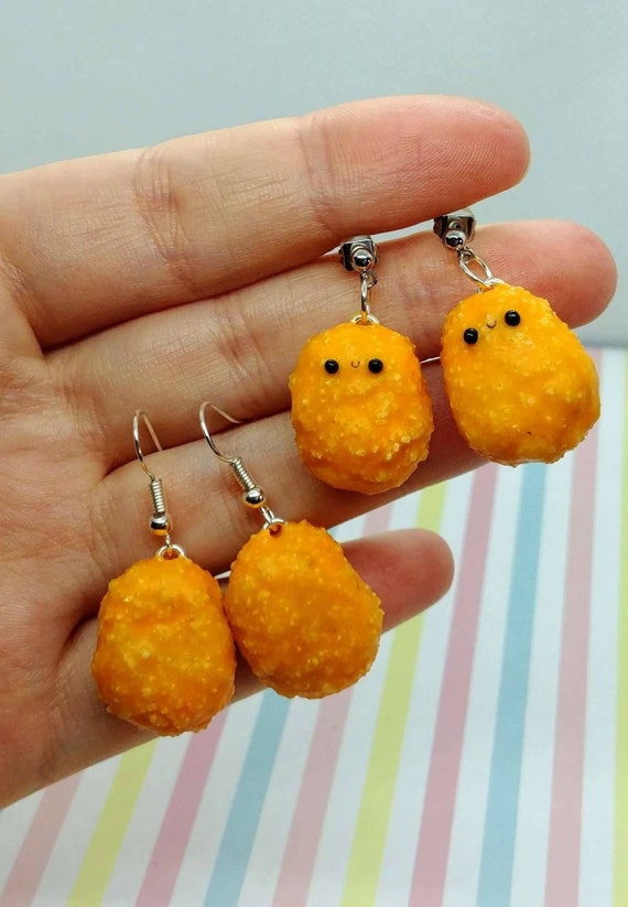 dino nugget earrings