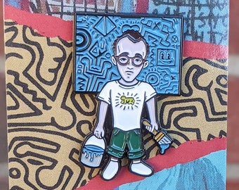 lil Haring Enamel Pin - Pop Art pins - The Icon