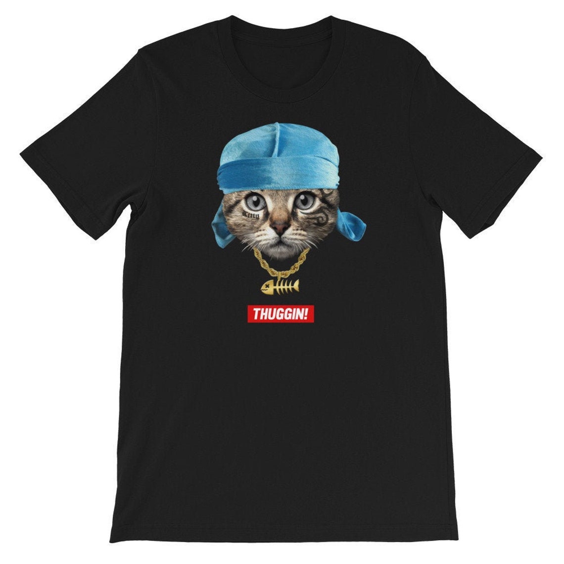 Drippy Cat T-shirt Gangsta Kitty Cat Lover Tee Parody - Etsy