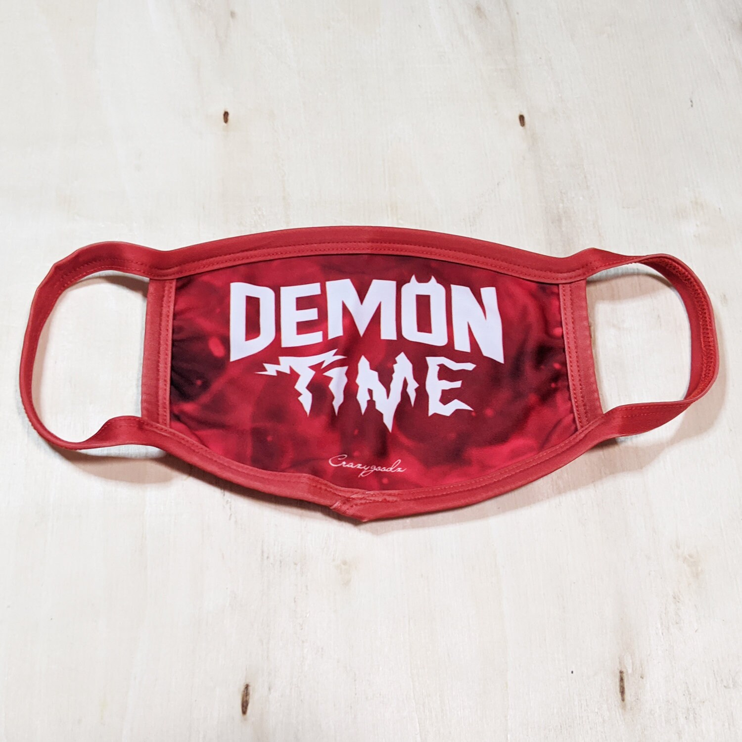 Demon Time Mask Double Layer Washable Red Face Mask Reusable Etsy Singapore Demon Time Mask Double Layer Washable Red Face Mask Reusable Etsy Singapore