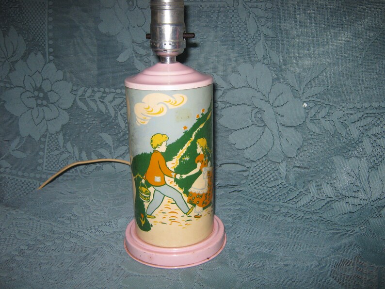 Nursery Rhyme Lamp Jack and Jill Etsy
